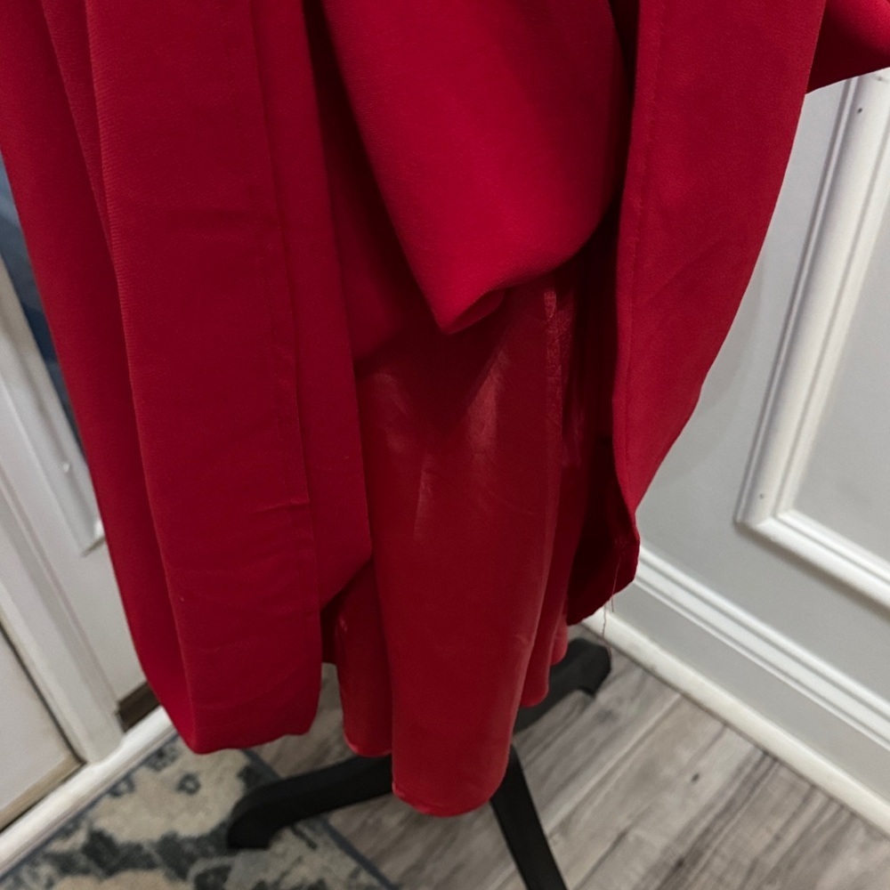 Jones Wear Dress Sz 14 red lined - Picture 10 of 10